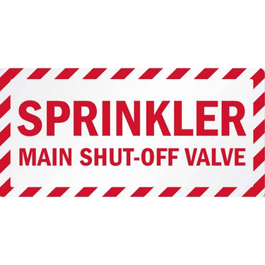 ZING Safety Sign, SPRINKLER OFF, 10X14- Model 2898G